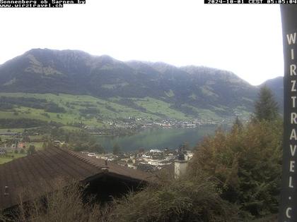 Sarnen: Sarnersee mit Obwaldner Berge