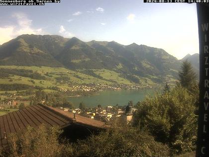 Sarnen: Sarnersee mit Obwaldner Berge