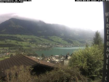 Sarnen: Sarnersee mit Obwaldner Berge