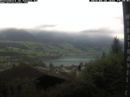 Sarnen: Sarnersee mit Obwaldner Berge