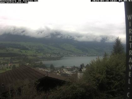 Sarnen: Sarnersee mit Obwaldner Berge