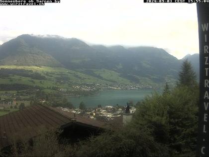 Sarnen: Sarnersee mit Obwaldner Berge