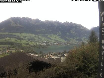 Sarnen: Sarnersee mit Obwaldner Berge