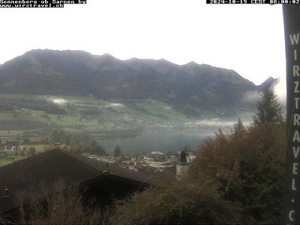 Sarnen: Sarnersee mit Obwaldner Berge