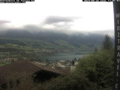 Sarnen: Sarnersee mit Obwaldner Berge