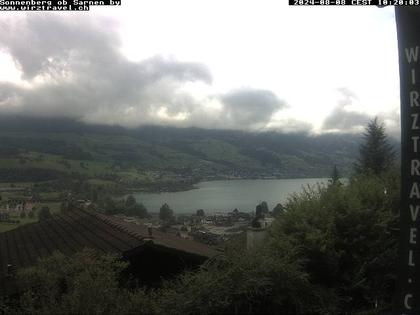 Sarnen: Sarnersee mit Obwaldner Berge