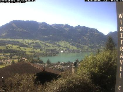 Sarnen: Sarnersee mit Obwaldner Berge