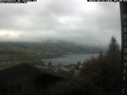 Sarnen: Sarnersee mit Obwaldner Berge