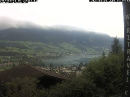 Sarnen: Sarnersee mit Obwaldner Berge