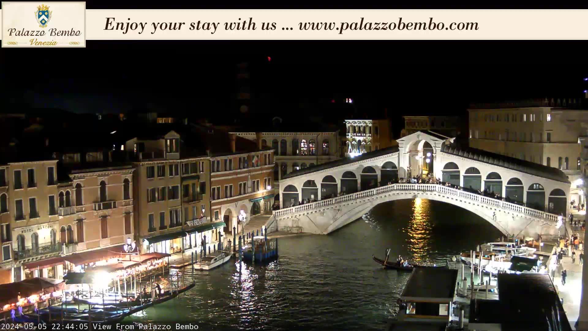 Webcam Venezia, Ponte di Rialto - Palazzo Bembo