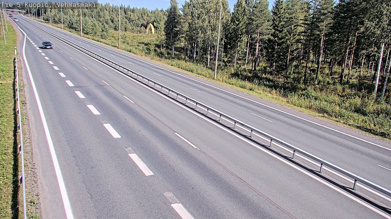 Traffic Cam Kuopio: Tie - Vehmasmäki - Kuopioon