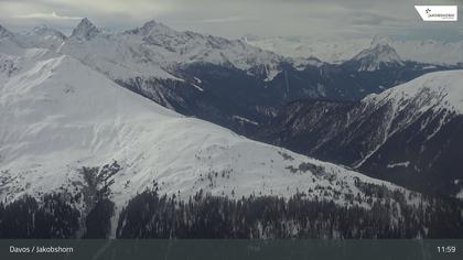 Davos: Platz - Jakobshorn, Blick Rinerhorn