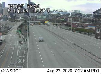 Traffic Cam Seattle: SR 99 at MP 30.1: S Atlantic St, West