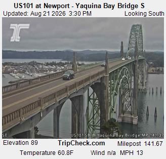 Traffic Cam Newport: US 101 at - Yaquina Bay Bridge S