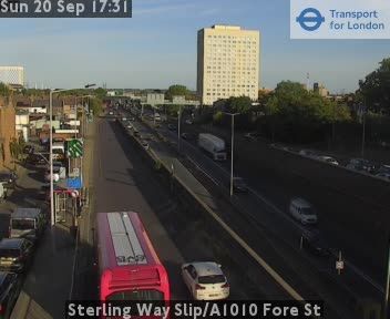Traffic Cam London Borough of Haringey: Sterling Way Slip/A1010 Fore St