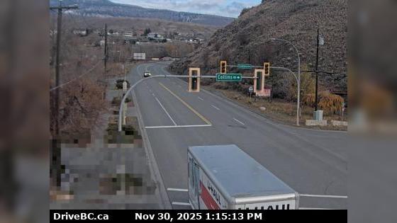 Traffic Cam Cache Creek › East: Hwy 1 at Collins Rd, looking east on Hwy 1/97