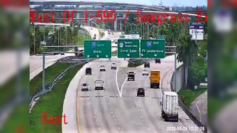 Traffic Cam Weston: I-75 W of I-595/ Sawgrass Expy