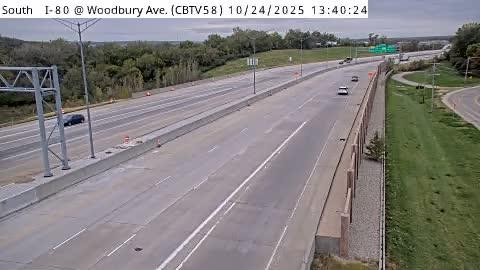 Traffic Cam Council Bluffs: CB - I-80 @ Woodbury Ave (58)