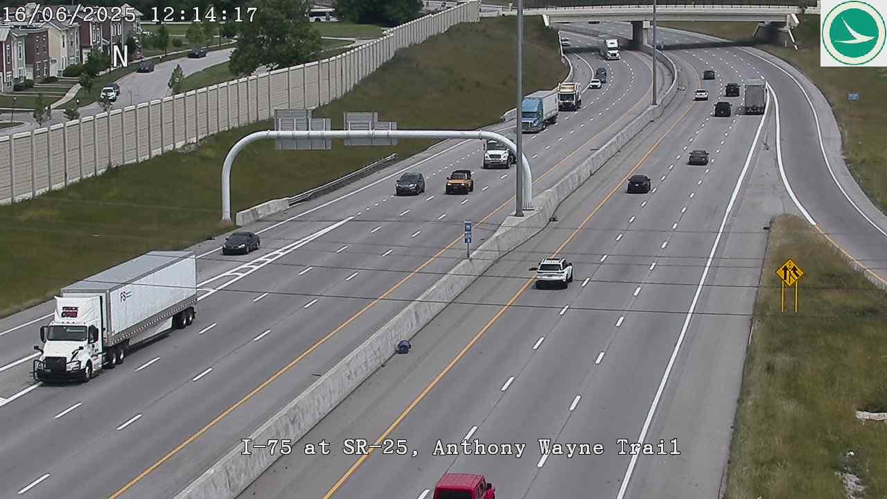 Traffic Cam Toledo: I-75 at SR-25, Anthony Wayne Trail