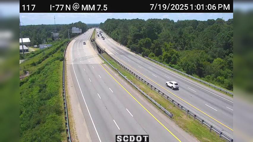 Traffic Cam Columbia: I-77 N @ MM 7.5