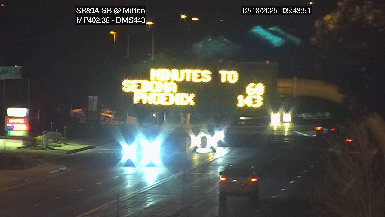 Traffic Cam Flagstaff › South: SR-89A SB 402.36 @Milton