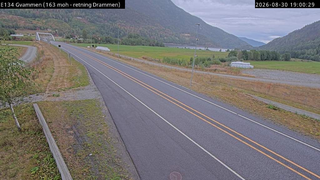 Traffic Cam Gvammen: E134 - Drammen