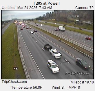 Traffic Cam Portland: I- at Powell