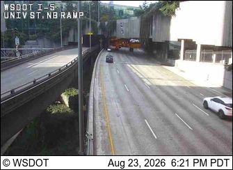 Traffic Cam Seattle: I-5 at MP 165.7: University St Ramp