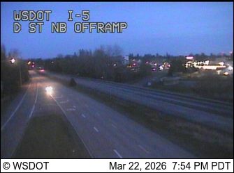 Traffic Cam Blaine: I-5 at MP 276.1: D St Offramp