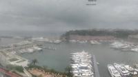 Dernière vue de jour à partir de Monaco: Port Hercule, panoramique
