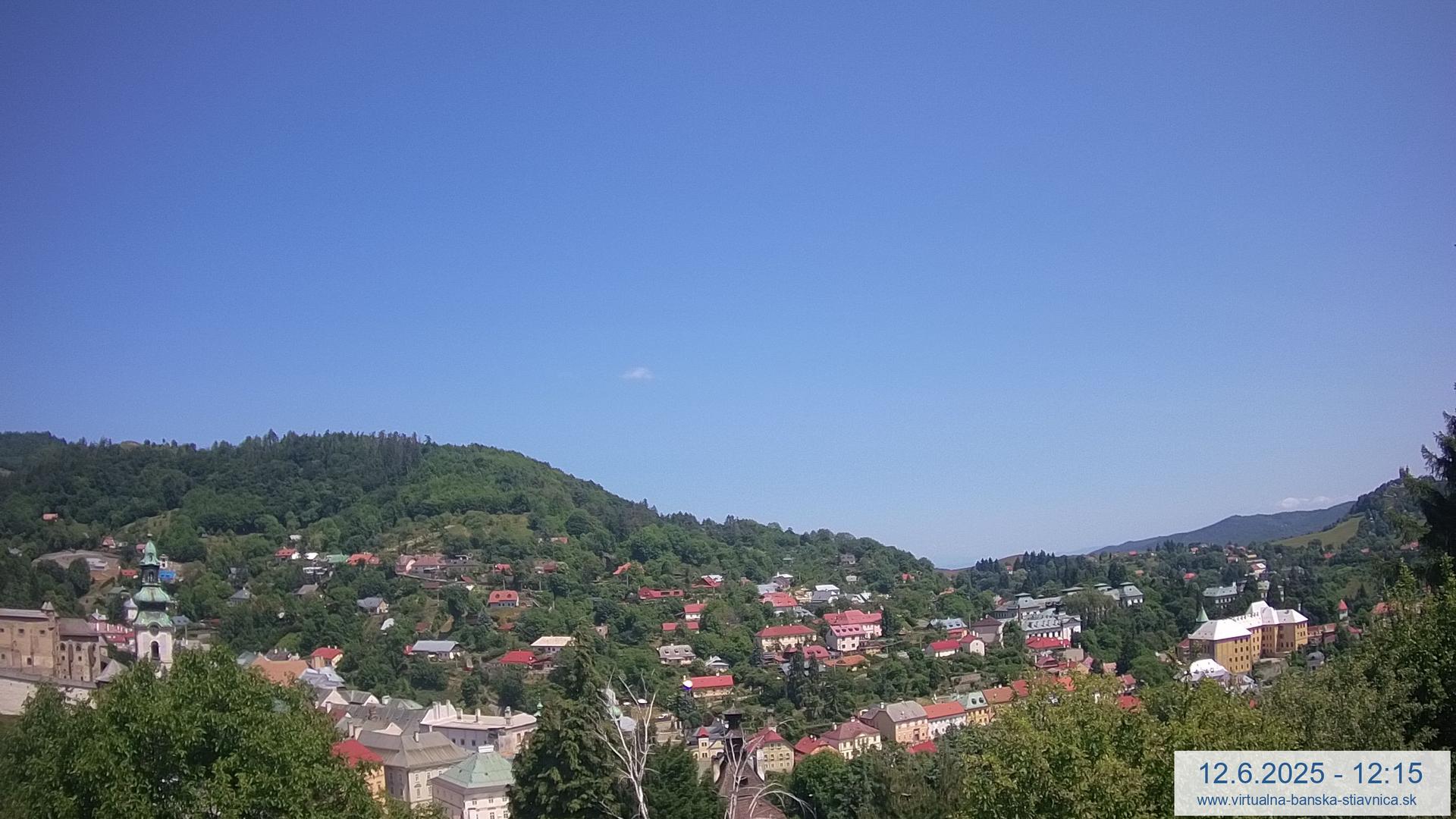 Banska Stiavnica North: City & Landscape Webcam