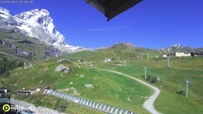 immagine della webcam nei dintorni di Torgnon: webcam Breuil-Cervinia