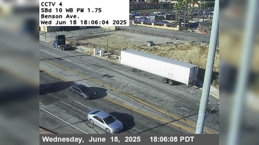 Traffic Cam Pomona › West: I-10 : (04) Benson Avenue