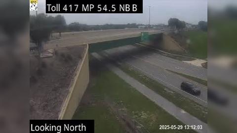 Traffic Cam New Upsala: SR-417 MM 54.5 at I-4