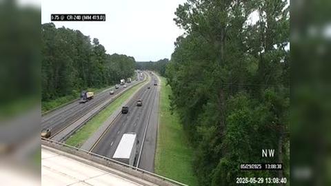 Traffic Cam Myrtis: I-75 @ MM 419.0 - CR-240