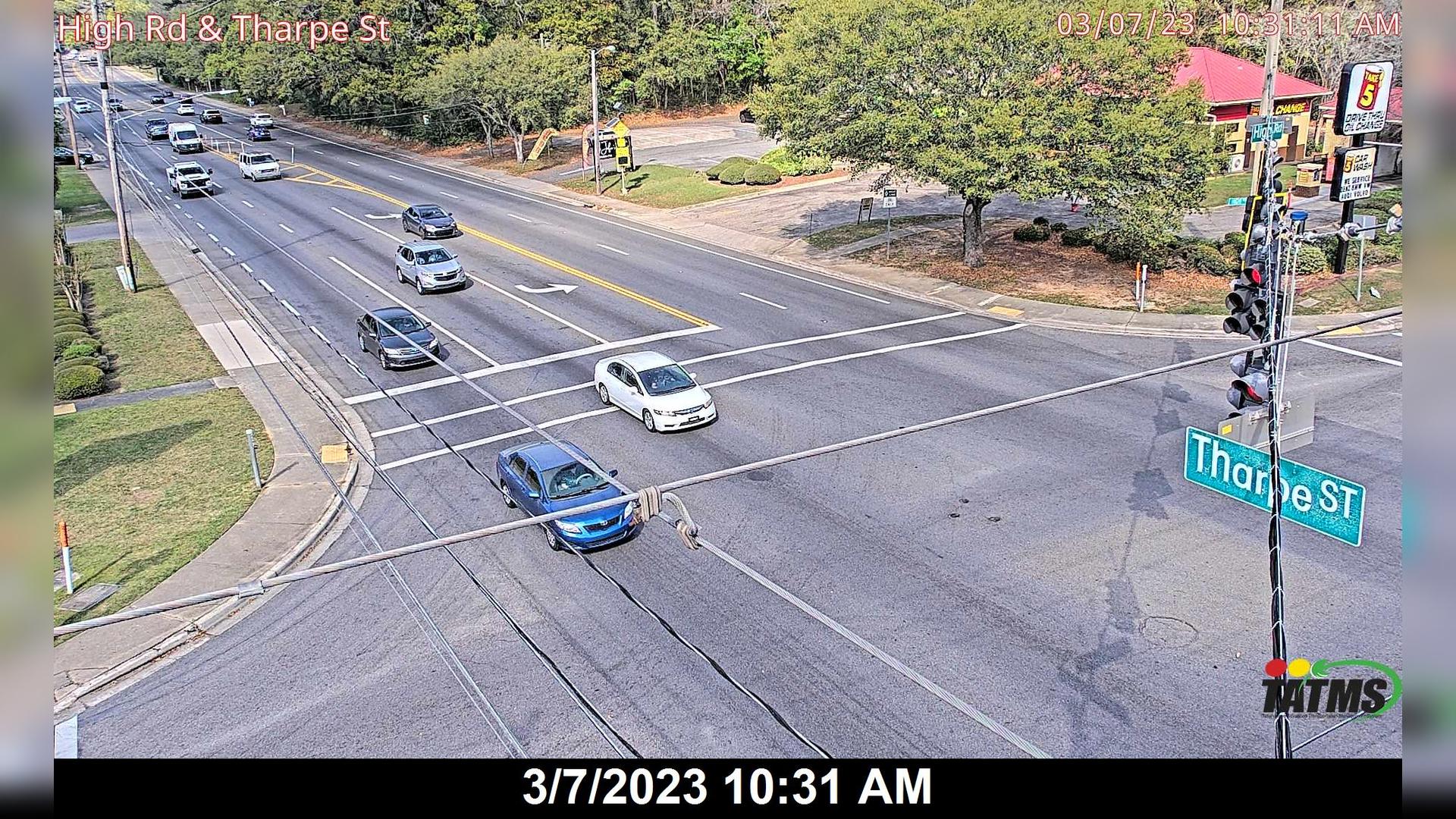 Traffic Cam Tallahassee: High Rd at Tharpe St