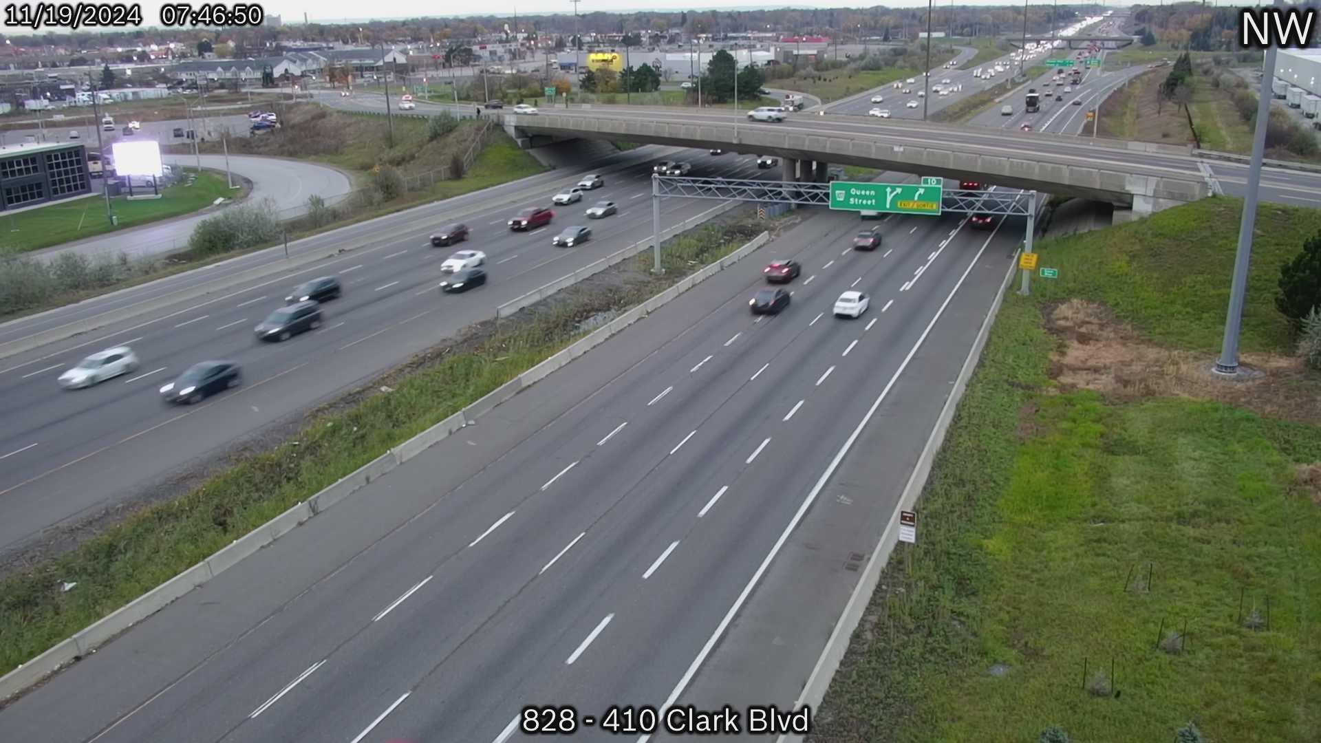 Traffic Cam Brampton: Highway 410 near Clark Boulevard