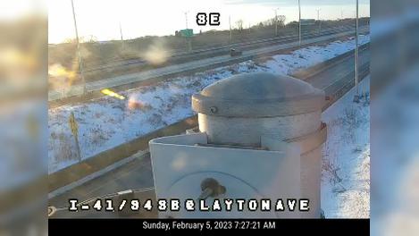 Traffic Cam Oak Creek: I-41/94 at Layton Ave SB
