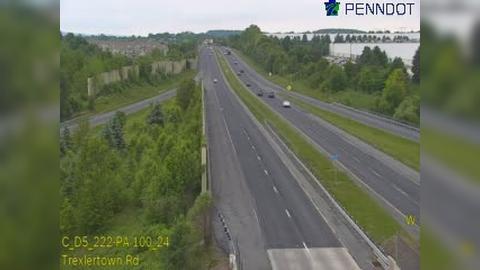 Traffic Cam Upper Macungie Township: US 222 @ PA 100/TREXELTOWN RD