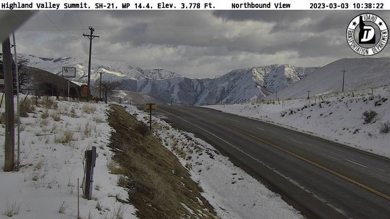 Traffic Cam Robie Creek › North: SH 21: Highland Valley Summit: North