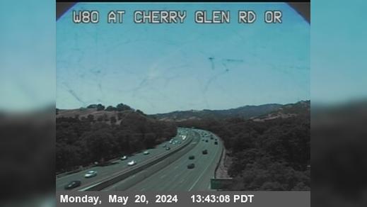 Traffic Cam Vacaville › West: TV993 -- I-80 : AT CHERRY GLEN RD OR