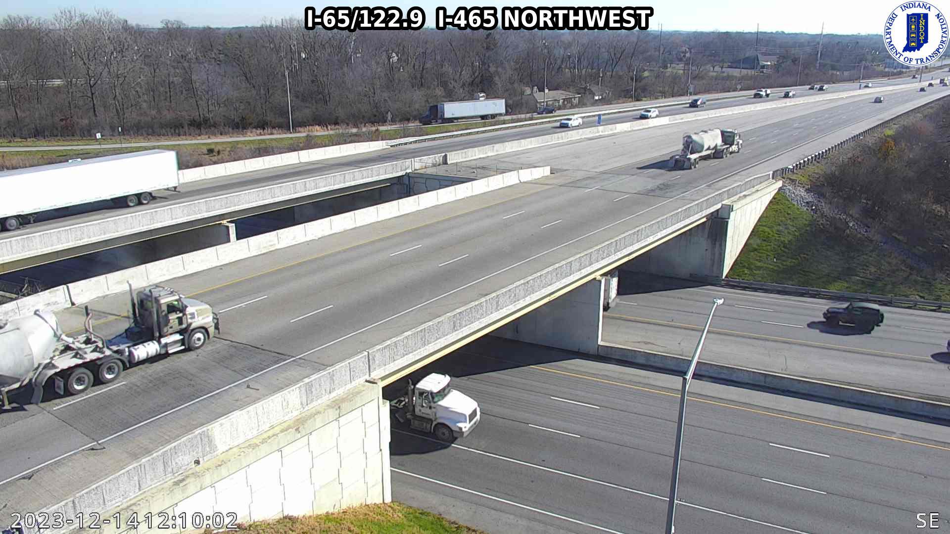 Traffic Cam Indianapolis: I-65: I-65/122.9 I-465 NORTHWEST: I-65/122.9 I-465 NORTHWEST