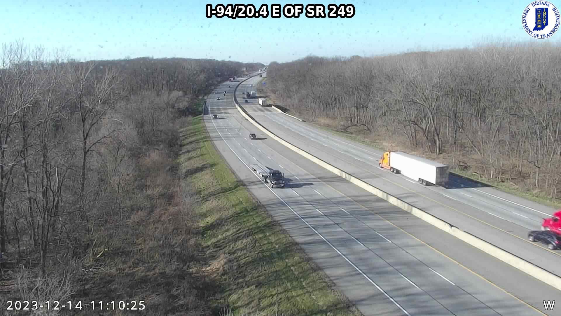 Traffic Cam Portage: I-94: I-94/20.4 E OF SR 249 : I-94/20.4 E OF SR 249