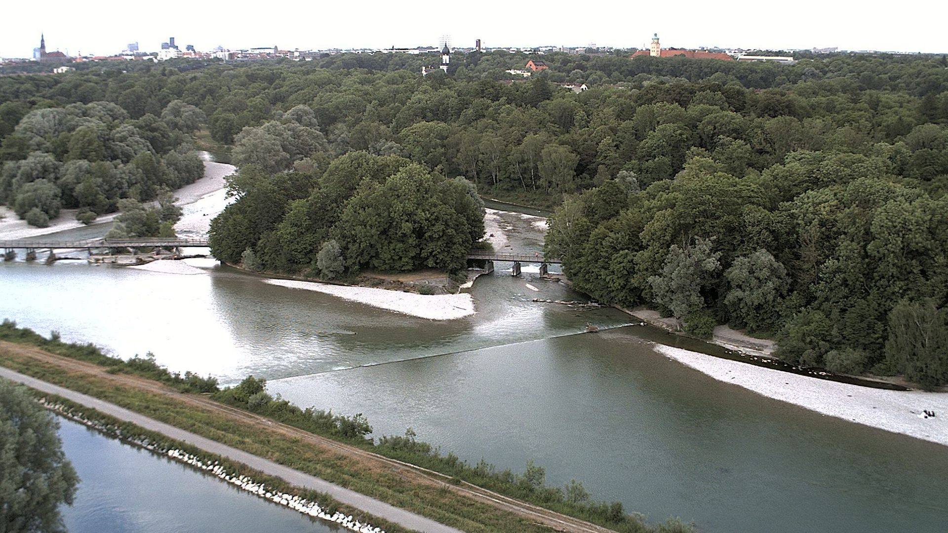 Traffic Cam Munich › North: Flauchersteg - Flaucher