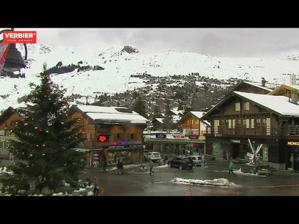 Verbier: Hauptplatz, Place Centrale