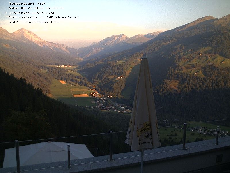 Münstertal: PASSO UMBRAIL, WEBCAM