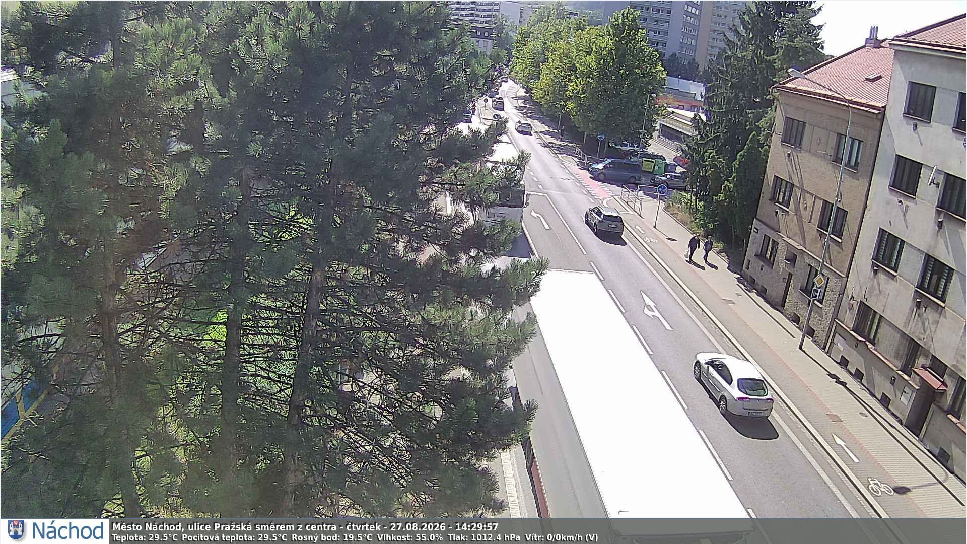 Traffic Cam Nachod › South-West: Město - Pražská z centra