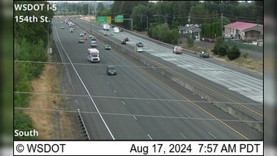 Traffic Cam Battle Ground: I-5 at MP 8.2: 154th St