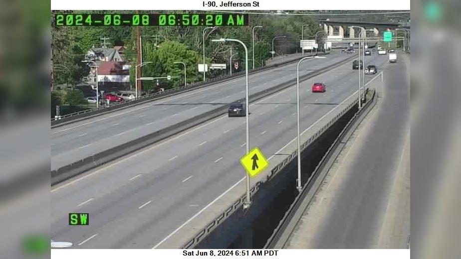Traffic Cam Spokane: I-90 at MP 280.9: Jefferson