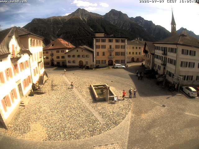 Sins (Sent): Graubünden, Schweiz